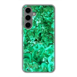 Мраморний чехол на Samsung Galaxy S24 Plus (VPrint) (Салатовий Мрамор)