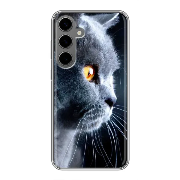 Чехол с принтом «Серый Кот» для Samsung Galaxy S24 Plus Чехол с принтом «Серый Кот» для Samsung Galaxy S24 Plus