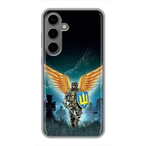 Чехлы с картинкой ЗСУ для Samsung Galaxy S24 Plus (AlphaPrint) (Солдат ЗСУ)