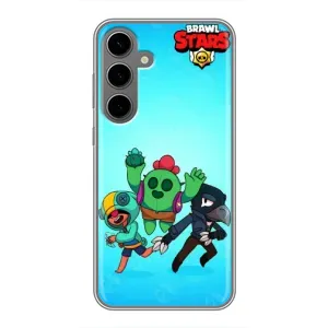 Чехлы Brawl Stars для Samsung Galaxy S24 Plus (AlphaPrint) (Тріо героїв)