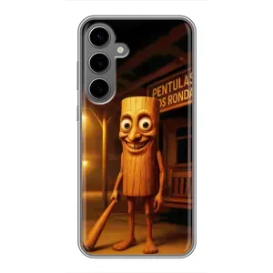 Чехол с мемом Тралалело тралала на Samsung Galaxy S24 Plus (Тунг тунг сахур)