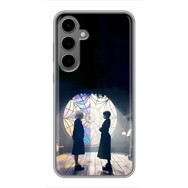 Чохол з принтом «Венздей та Інід» для Samsung Galaxy S24 Plus Чохол з принтом «Венздей та Інід» для Samsung Galaxy S24 Plus