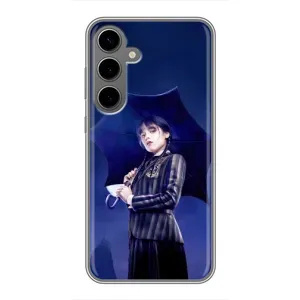 Чохли Венсдей на Samsung Galaxy S24 Plus Уенсдей (AlphaPrint) (Венздей з парасолькою)