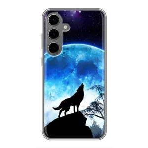 Захисні чохли для Самсунг Галаксі S24 Плюс (AlphaPrint) (ХІТ продаж) ВОВК (Вовк на місяць)