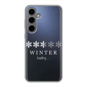 Зимні Чохли для Самсунг Галаксі S24 Плюс - прозорий фон (Winter loading)