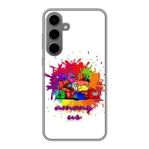 Чохли Амонг Ас для Samsung Galaxy S24 Plus (AlphaPrint) (Яскравий АмонгАс)