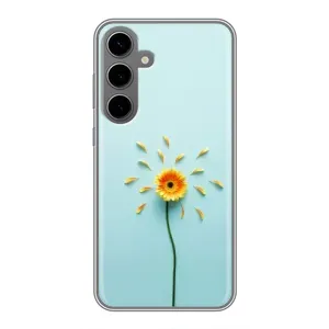 Чохли з квітами для Samsung Galaxy S24 Plus (VPrint) (Жовта квітка)