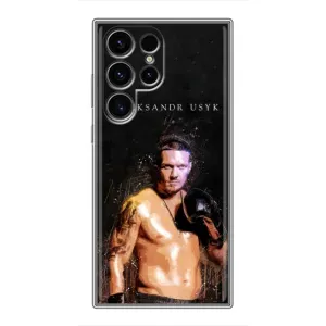 Чехол с картинкой Александр Усик для Samsung Galaxy S24 Ultra (Боксер Александр Усик)
