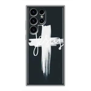 Чехол для Samsung Galaxy S24 Ultra (AlphaPrint) - (Христианские) (Иисус)