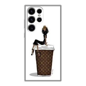 Чохли Луі Вітон для Samsung Galaxy S24 Ultra (AlphaPrint - LOUIS VUITTON) (кава LOUIS VUITTON)