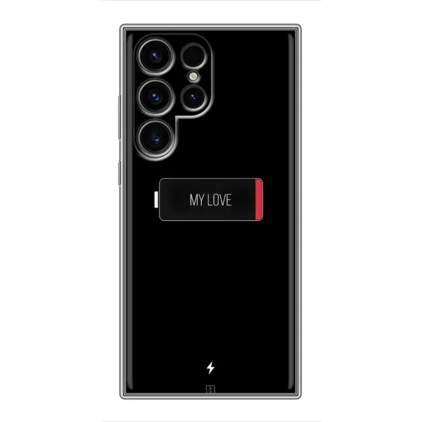 Чехол с принтом «Love battery» для Samsung Galaxy S24 Ultra Чехол с принтом «Love battery» для Samsung Galaxy S24 Ultra
