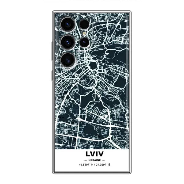 Чехол с принтом «Львов» для Samsung Galaxy S24 Ultra