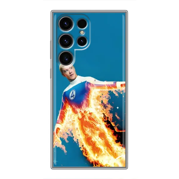 Чехол с принтом «Человек-факел в огне» для Samsung Galaxy S24 Ultra Чехол с принтом «Человек-факел в огне» для Samsung Galaxy S24 Ultra