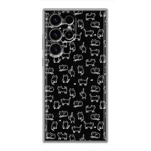 Чохол з принтом для Samsung Galaxy S24 Ultra (AlphaPrint) Модні коти (Маленькі котики)