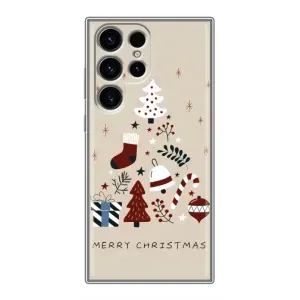 Рождественские Чехлы для Samsung Galaxy S24 Ultra (VPrint) (Merry Christmas)