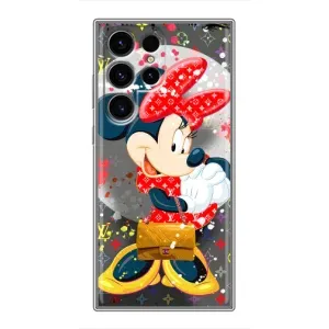 Чехол Disney Mouse Samsung Galaxy S24 Ultra (PREMIUMPrint) (Minni с бантиком)