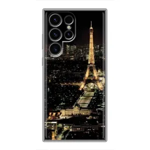 Чехол Эйфелева Башня для Samsung Galaxy S24 Ultra - (AlphaPrint) (Ночной Париж)