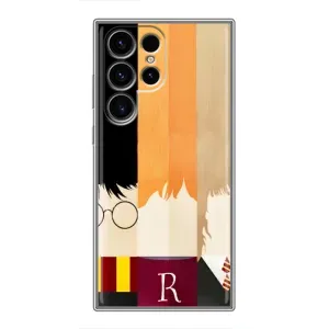 Чехлы с Гарри Поттером для Samsung Galaxy S24 Ultra (AlphaPrint) (обложка Гарри Поттера)