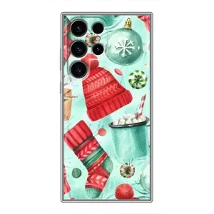 Новорічні Чохли для Samsung Galaxy S24 Ultra (VPrint) (Одяг НР)