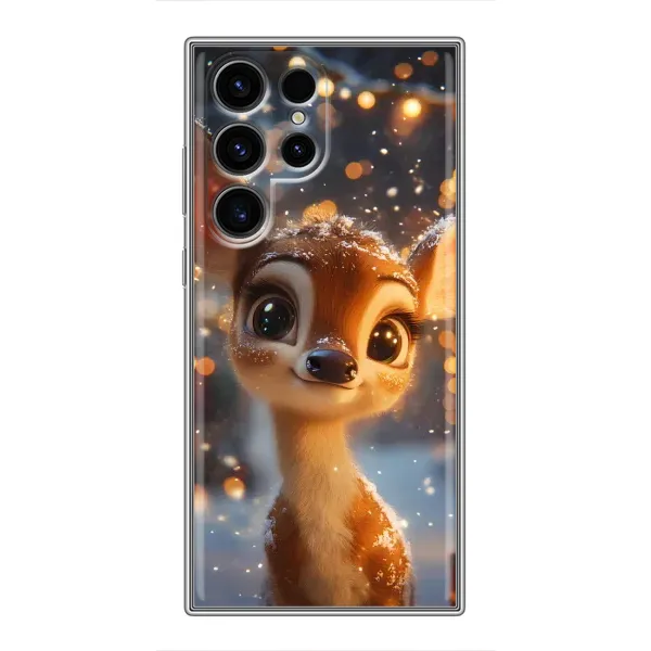 Чохол з принтом «Оленятко серед гірлянд» для Samsung Galaxy S24 Ultra