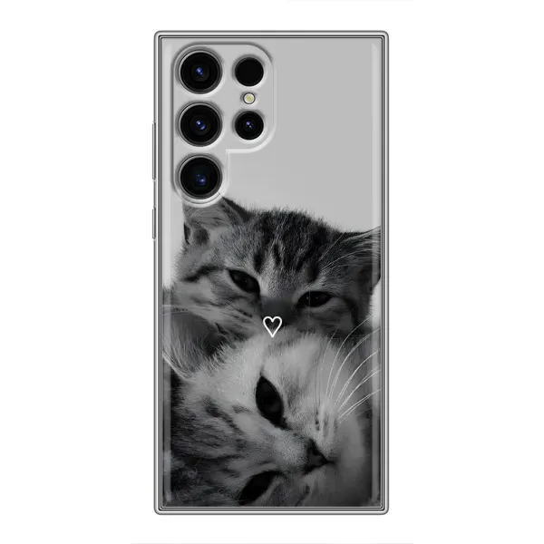 Чохол з принтом «Пара котів» для Samsung Galaxy S24 Ultra