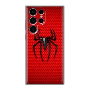 Чехол с человеком пауком для Samsung Galaxy S24 Ultra - (AlphaPrint) (Паук Марвел)