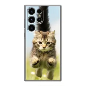 Чохли з Котиками для Samsung Galaxy S24 Ultra (VPrint) (Прижок кота)