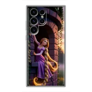 Чехол Рапунцель для Samsung Galaxy S24 Ultra (Рапунцель на башне)