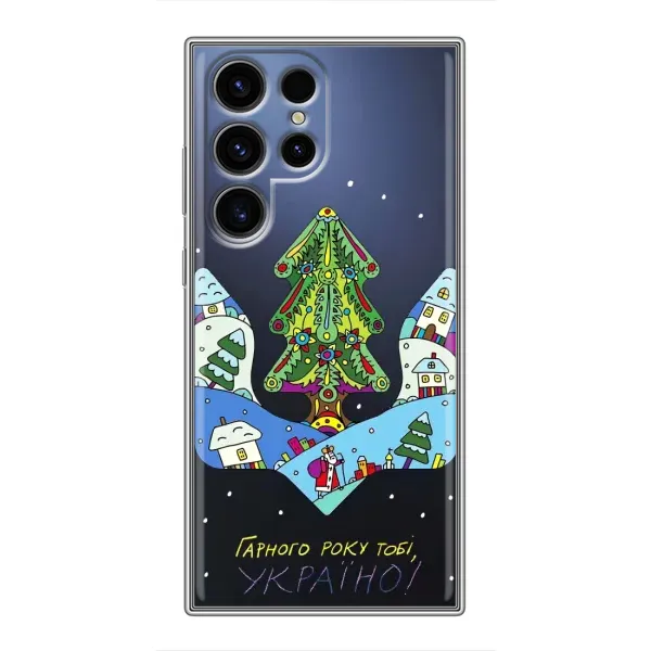 Чохол з принтом «Різдвяний герб» для Samsung Galaxy S24 Ultra