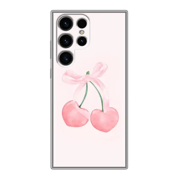 Чехол с принтом «Розовые вишни» для Samsung Galaxy S24 Ultra Чехол с принтом «Розовые вишни» для Samsung Galaxy S24 Ultra