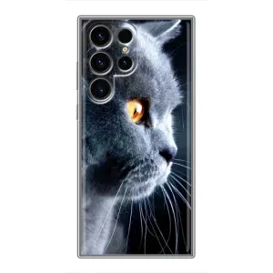 Чохли з Котиками для Samsung Galaxy S24 Ultra (VPrint) (Сірий Кіт)