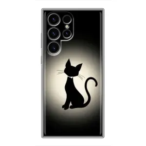 Чохол з принтом для Samsung Galaxy S24 Ultra (AlphaPrint) Модні коти (Силует котика)