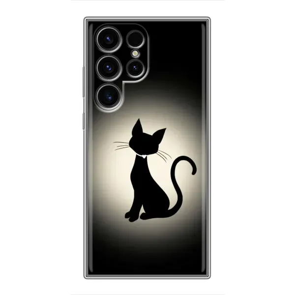 Чохол з принтом «Силует котика» для Samsung Galaxy S24 Ultra