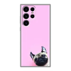 Чехлы с собаками для Samsung Galaxy S24 Ultra (VPrint) (Смешная собака)