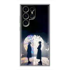 Чехлы Венсдей на Samsung Galaxy S24 Ultra Уэнсдей (AlphaPrint) (Уэнздей и Инид)