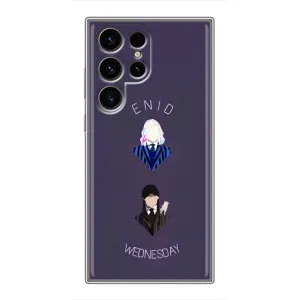 Чехлы Венсдей на Samsung Galaxy S24 Ultra Уэнсдей (AlphaPrint) (Уэнздей и подруга)