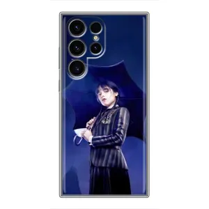 Силиконовый чехол с картинкой для Samsung Galaxy S24 Ultra (Венсдей)
