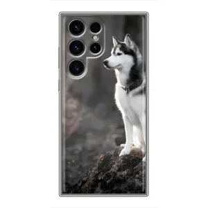 Чохол з Хаскі Samsung Galaxy S24 Ultra - (AlphaPrint) (Вірний собака)