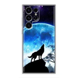 Захисні чохли для Samsung Galaxy S24 Ultra (AlphaPrint) (ХІТ продаж) ВОВК (Вовк на місяць)
