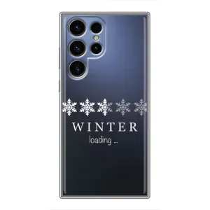Зимні Чохли для Samsung Galaxy S24 Ultra - прозорий фон (Winter loading)