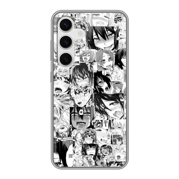 Чехол с принтом «Ahegao manga» для Samsung Galaxy S24