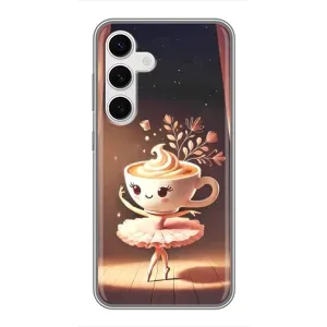 Чехол с мемом Тралалело тралала на Samsung Galaxy S24 (Балерина капучина)