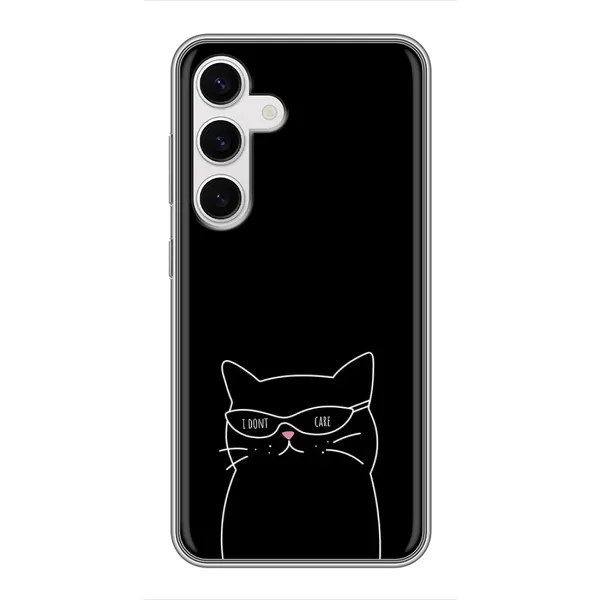 Чехол с принтом «Равнодушный кот» для Samsung Galaxy S24 Чехол с принтом «Равнодушный кот» для Samsung Galaxy S24