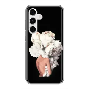 Чехлы (ART) Цветы на Samsung Galaxy S24 (VPrint) (Білі квіти)