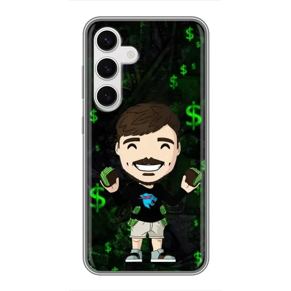 Чохол з принтом «Блогер Beast» для Samsung Galaxy S24