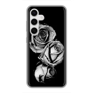 Чохол з картинкою (Стильні) Самсунг Галаксi S24 - (AlphaPrint) (Чорна троянда)