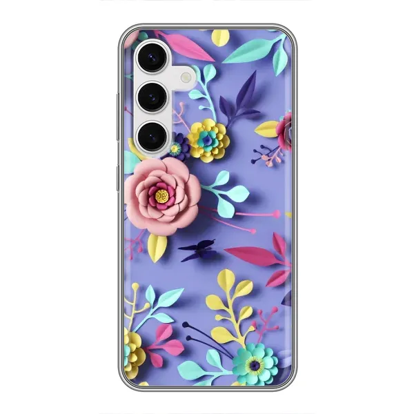 Чехол с принтом «Цветочный дизайн» для Samsung Galaxy S24 Чехол с принтом «Цветочный дизайн» для Samsung Galaxy S24