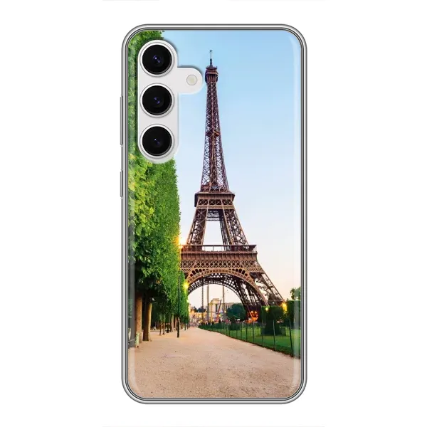 Чехол с принтом «Дорога в Париж» для Samsung Galaxy S24