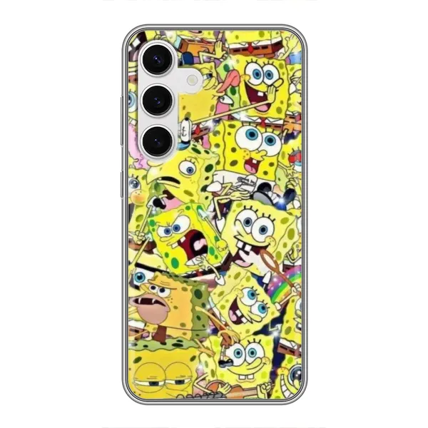 Чехол с принтом «Эмоции Спанч Боба» для Samsung Galaxy S24 Чехол с принтом «Эмоции Спанч Боба» для Samsung Galaxy S24