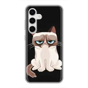 Чохол з принтом для Samsung Galaxy S24 (AlphaPrint) Модні коти (Сумний кіт)
